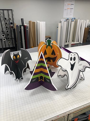 3D halloween signs custom foamcore contour cut decorations 
