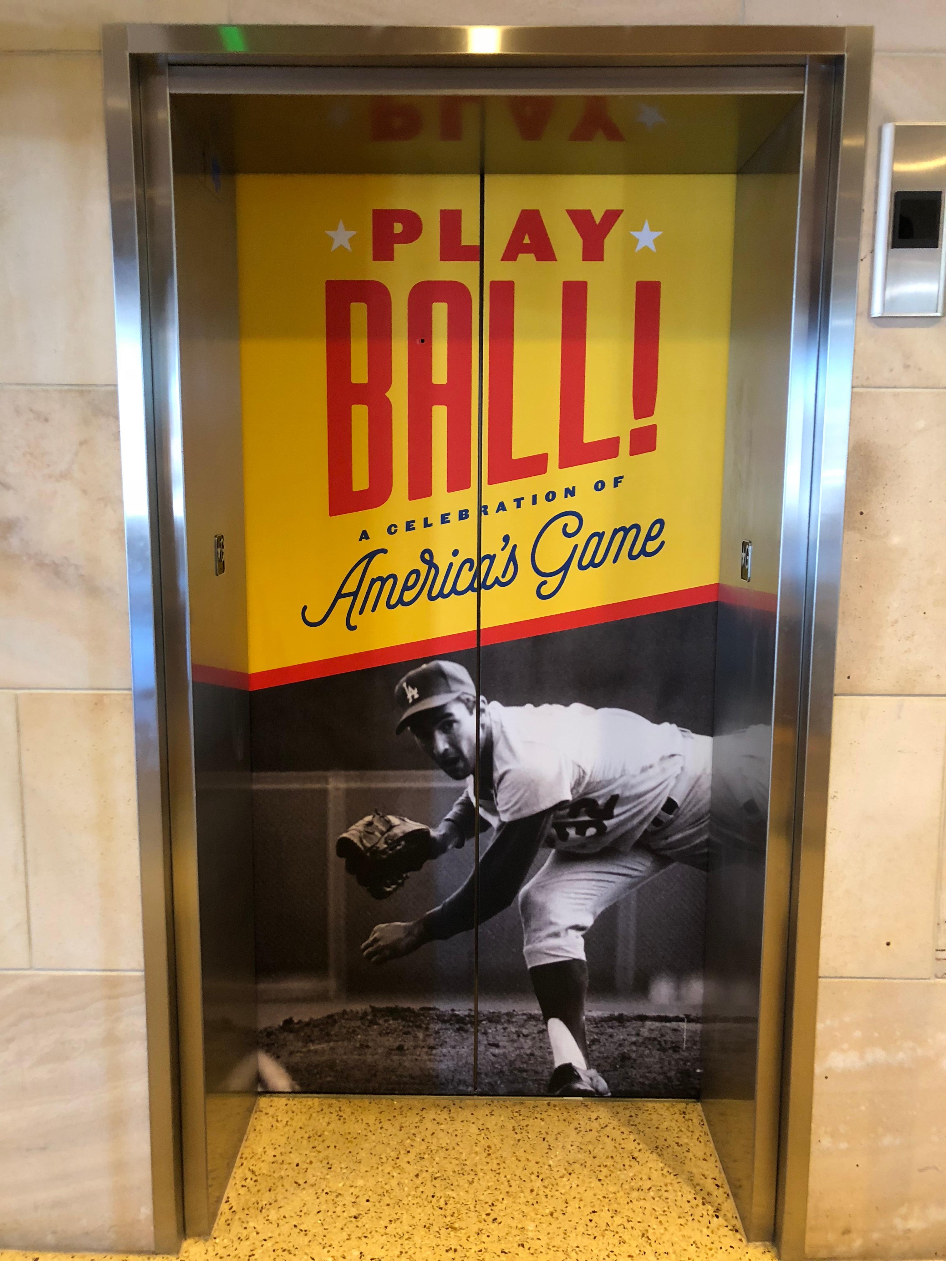 Play Ball elevator wrap