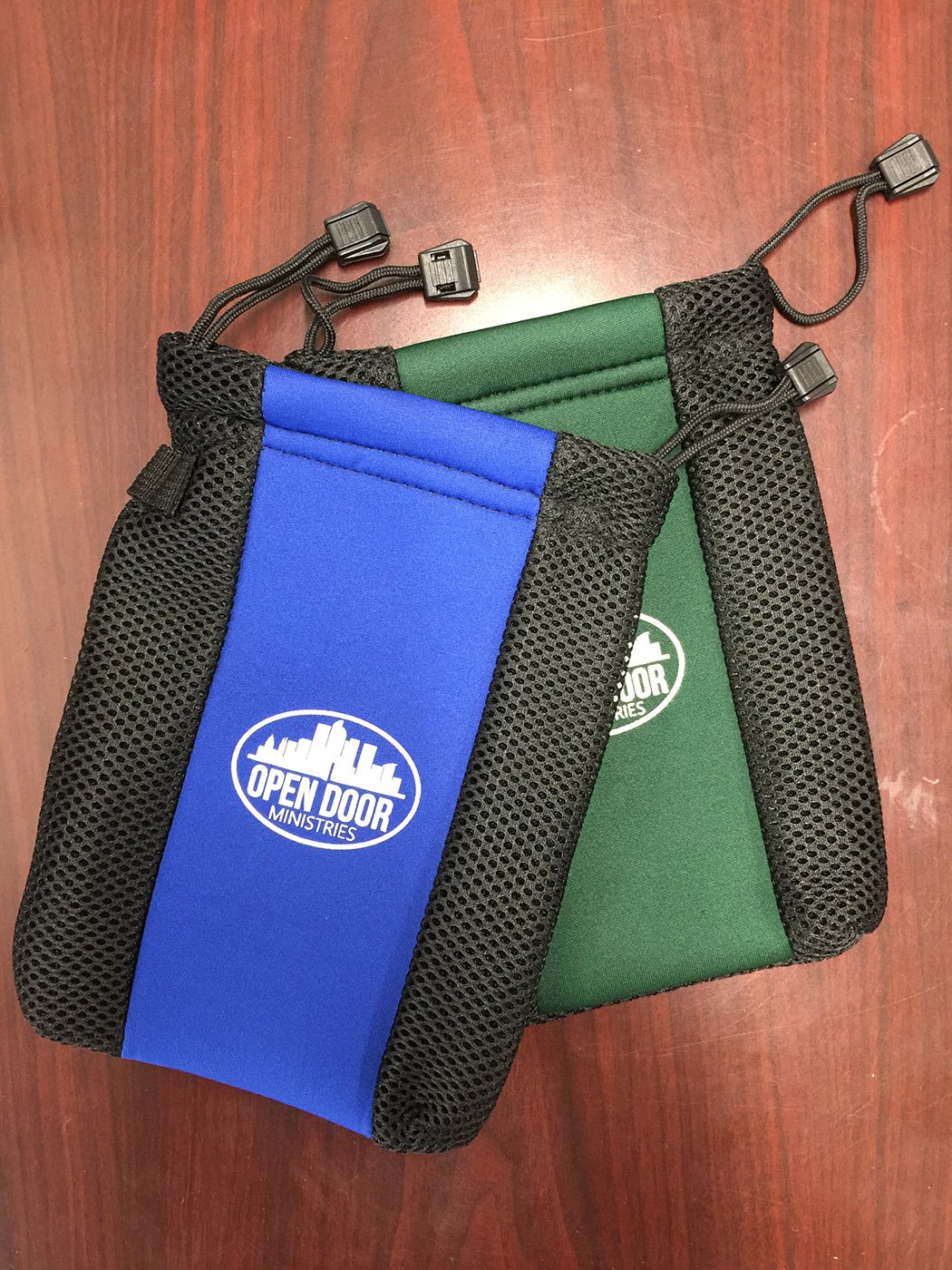 Custom branded golf pouches for ODM.  Check out http-  odmdenver.org to see the amazing work they are doing in Denver