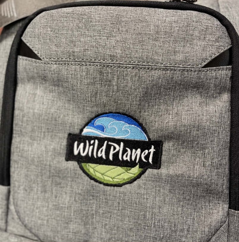 We embroidered this premium backpack for our friends at #WildPlanet